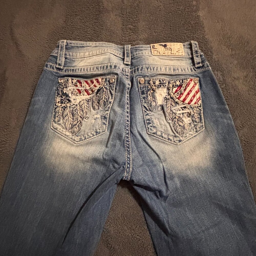 Miss Me Women's American Flag Jeans Size 30 - Picture 3 of 8